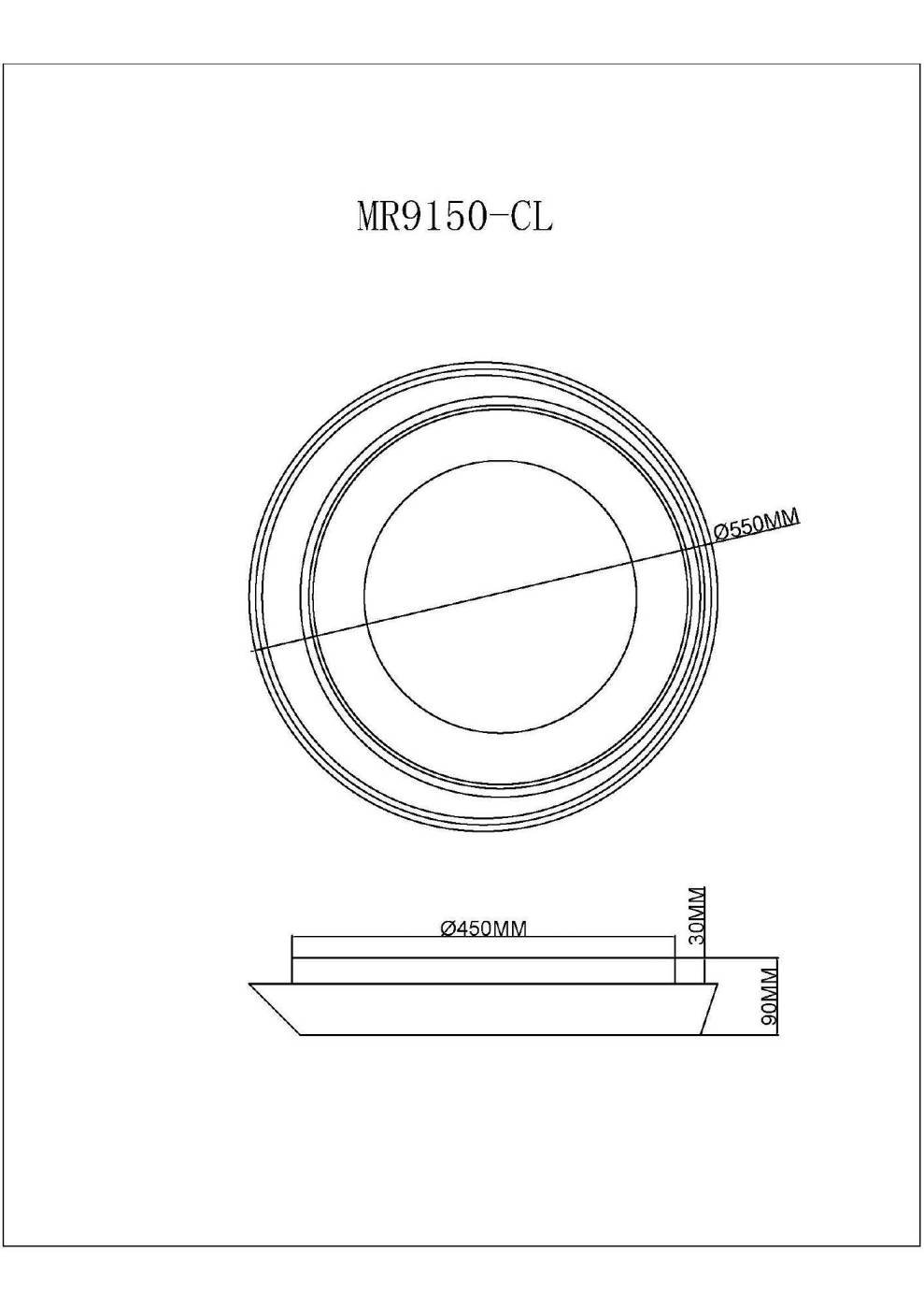Светильник потолочный MyFar Phoebe MR9150-CL