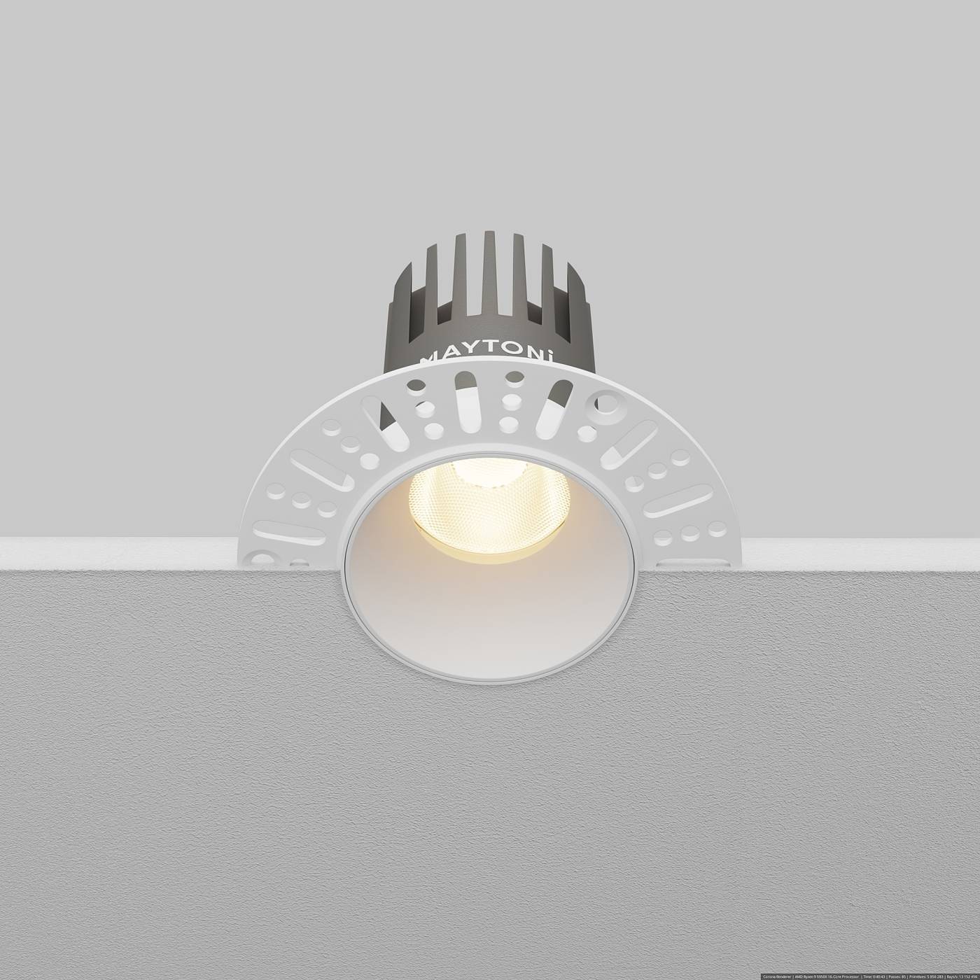 Встраиваемый светильник Maytoni Dip DL119-10W-3K-TRS-W