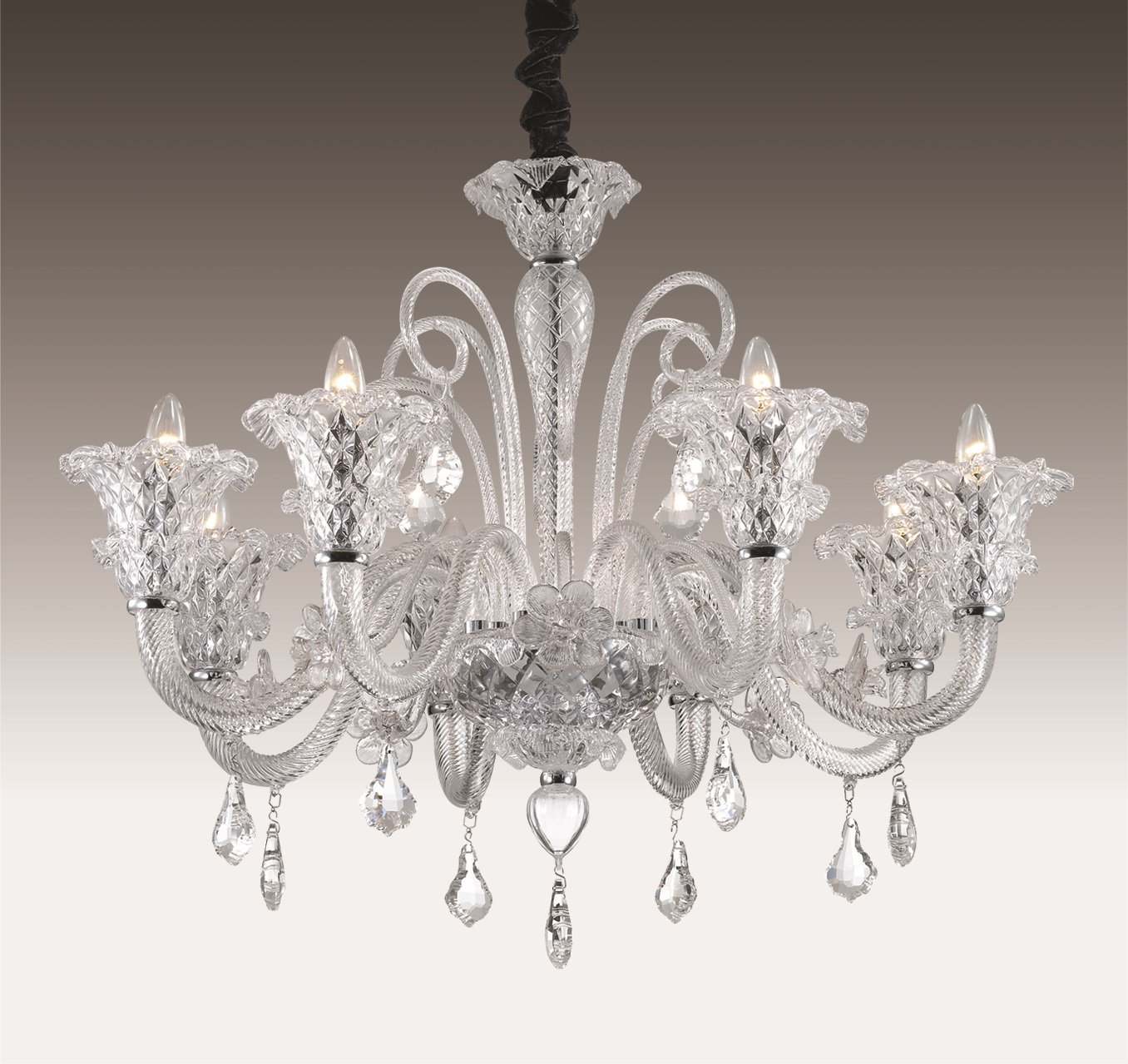 2791/8 Подвесная хрустальная люстра Abela Odeon Light 2791/8