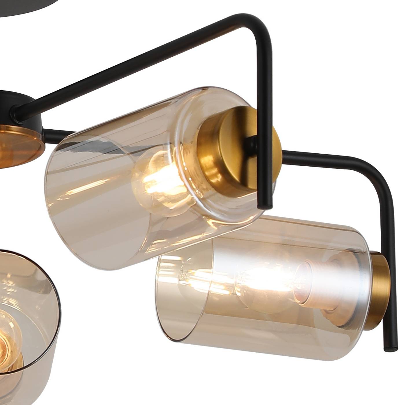 Потолочная люстра ILLUMICO IL8248-5COU-79 BK GD
