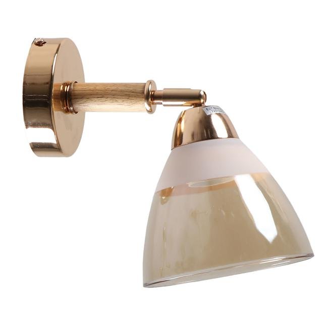 MD.8315-1-W-FGD+WOOD Светильник спот IMEX MD.8315-1-W-FGD+WOOD