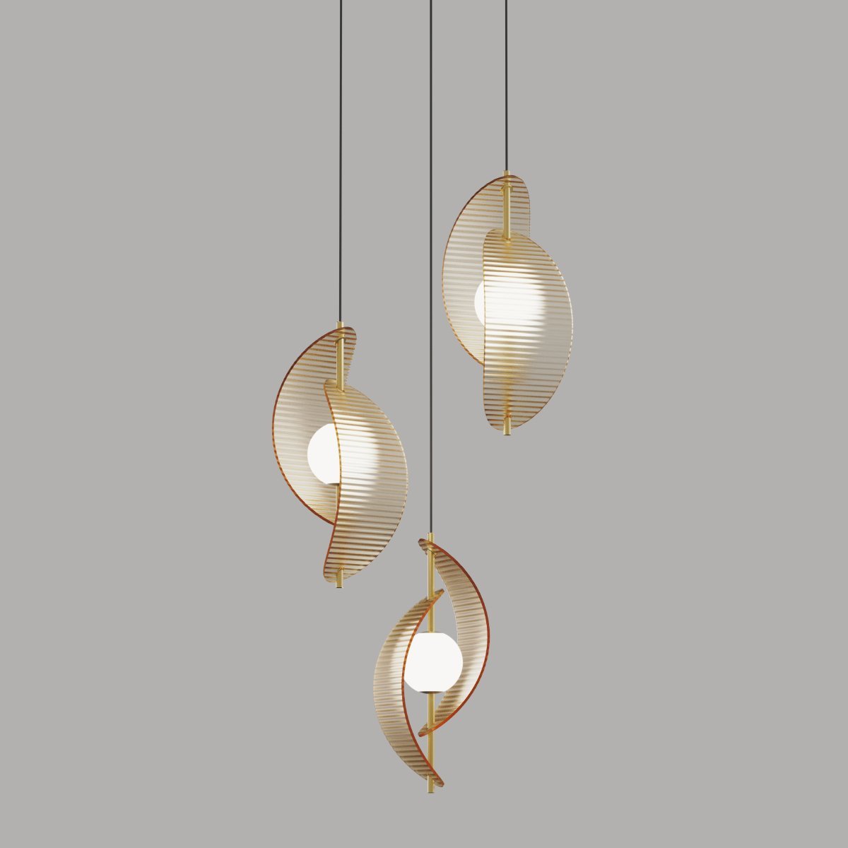 MD24030035-3A brass/amber Светильник подвесной Delight Collection MD24030035 MD24030035-3A brass/amber