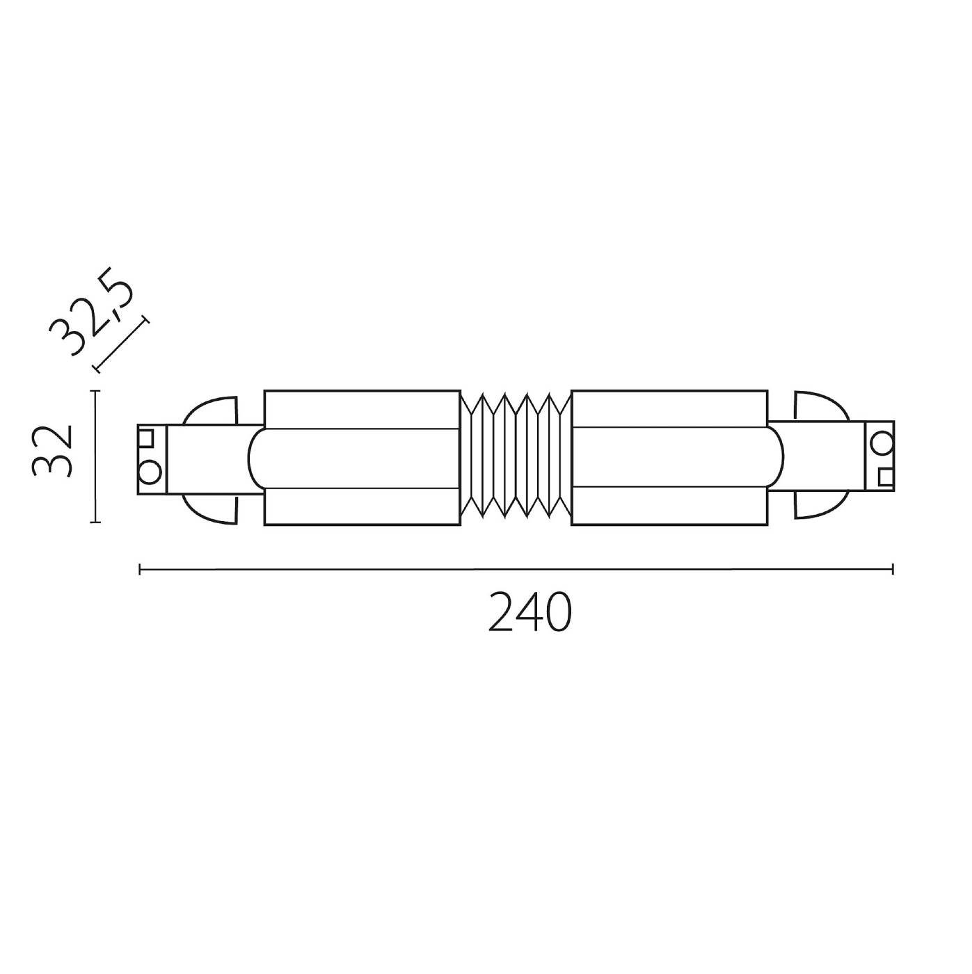 504157-FR Коннектор для шинопровода Lightstar Quattro 504157-FR