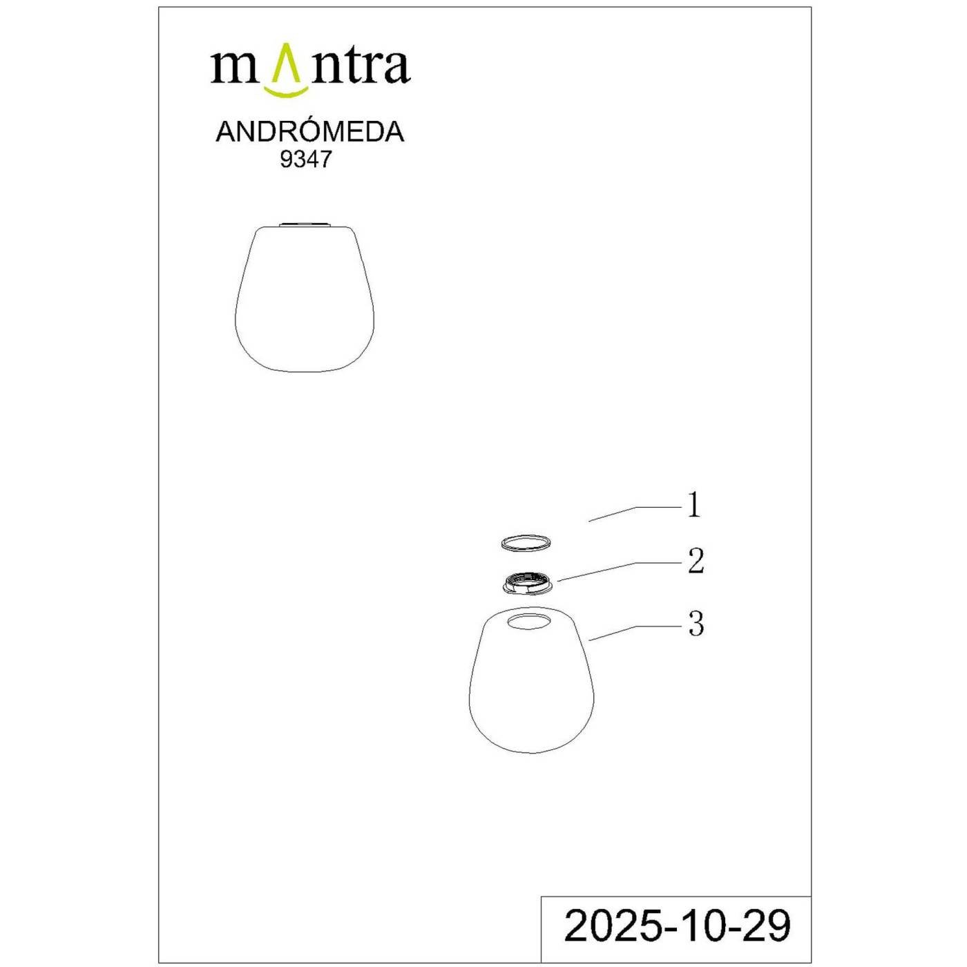 9347 9347 Плафон ANDROMEDA