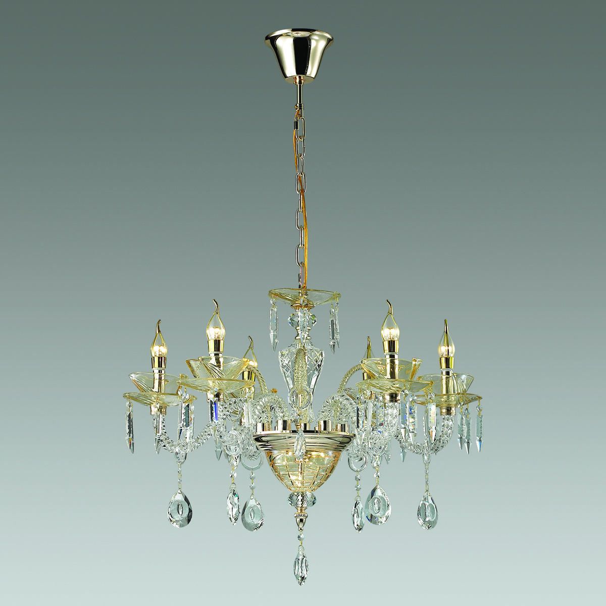 4005/8 Подвесная хрустальная люстра Telma Odeon Light 4005/8