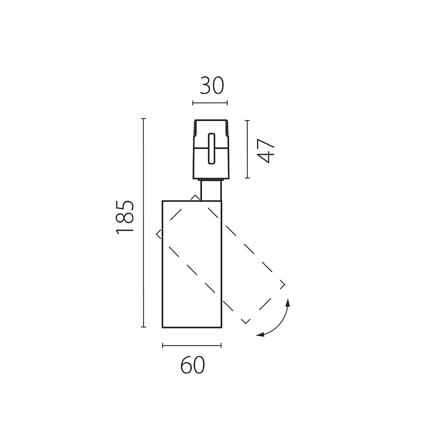 210247 Трековый светильник Lightstar Due Hermes 210247