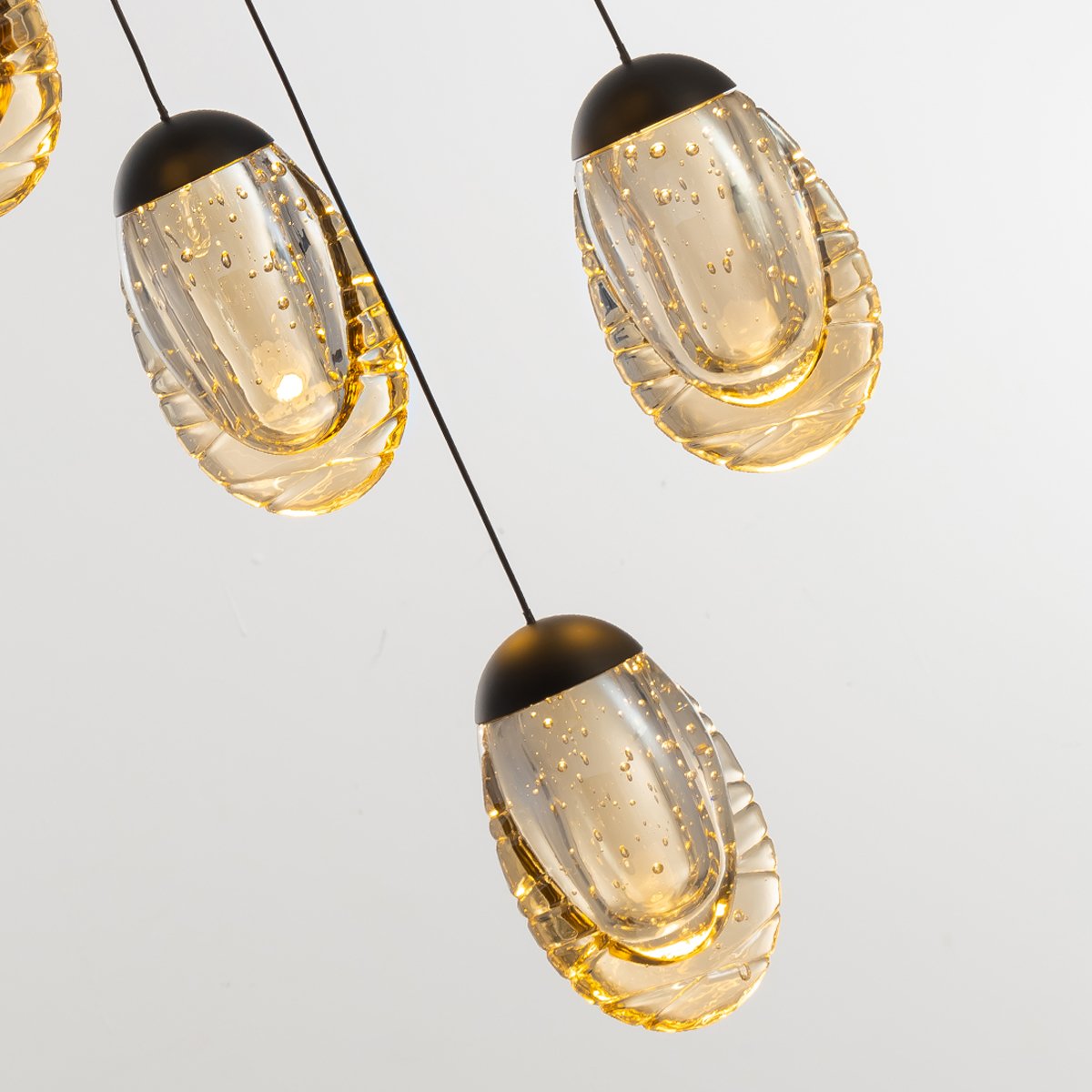 Светильник подвесной Delight Collection MD25090022 MD25090022-5B matt black/champagne