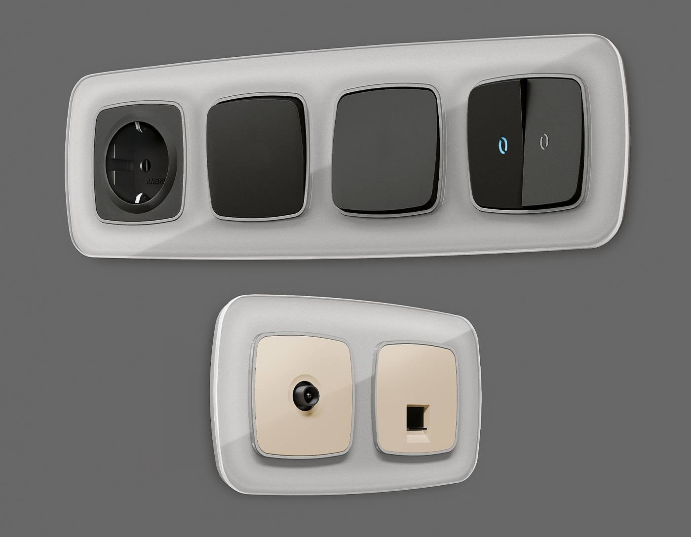 OF320404 Рамка Ambrella Volt Radian Стекло органическое OF320404