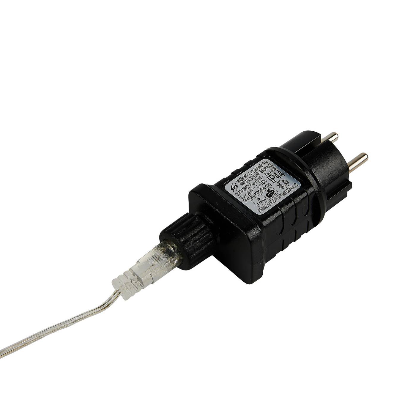 Бахрома светодиодная с эффектом мерцания, 10м Uniel ULD-B10006-248/TTK AMBER-WARMWHITE IP44