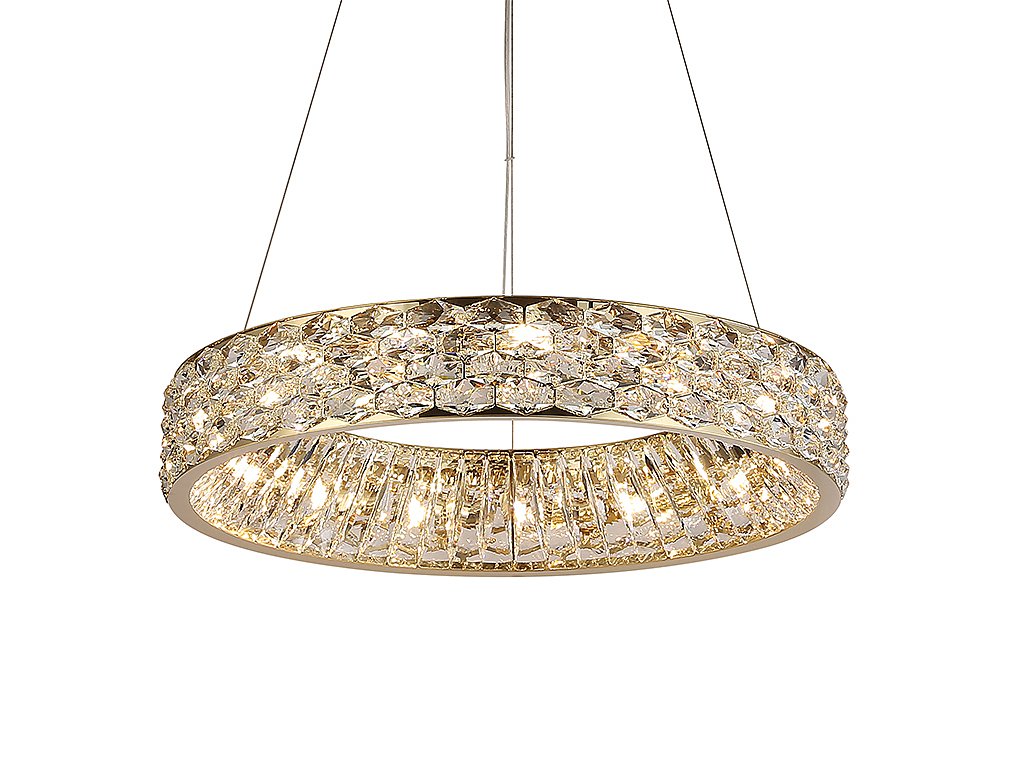 Подвесная люстра Newport Tiffany 8532/60 C gold polished