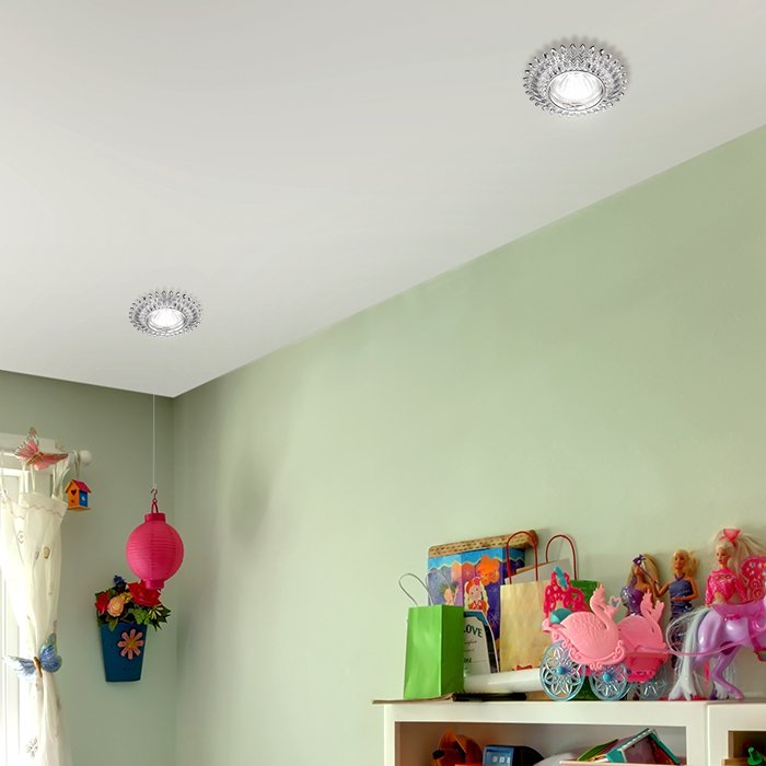 Встраиваемый светильник с узорами Forza 370242 Novotech