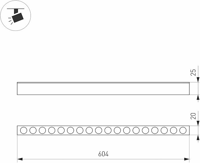 Трековый светильник Arlight Mag-25 046326