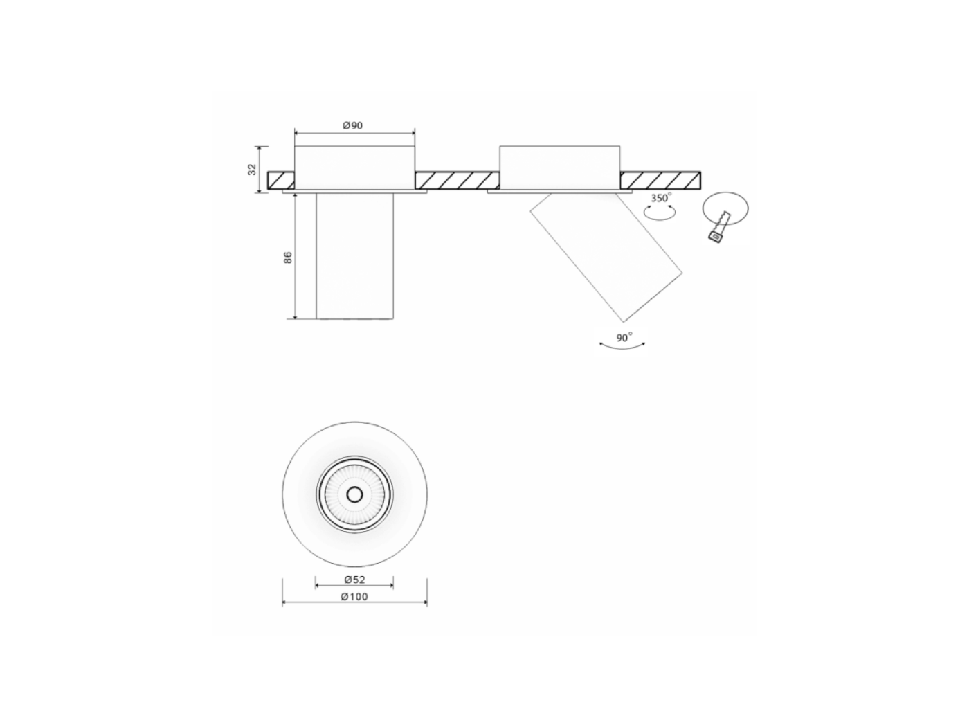00-00004871 Сменное крепление M7 для светильников VILLY, SWG PRO 00-00004871