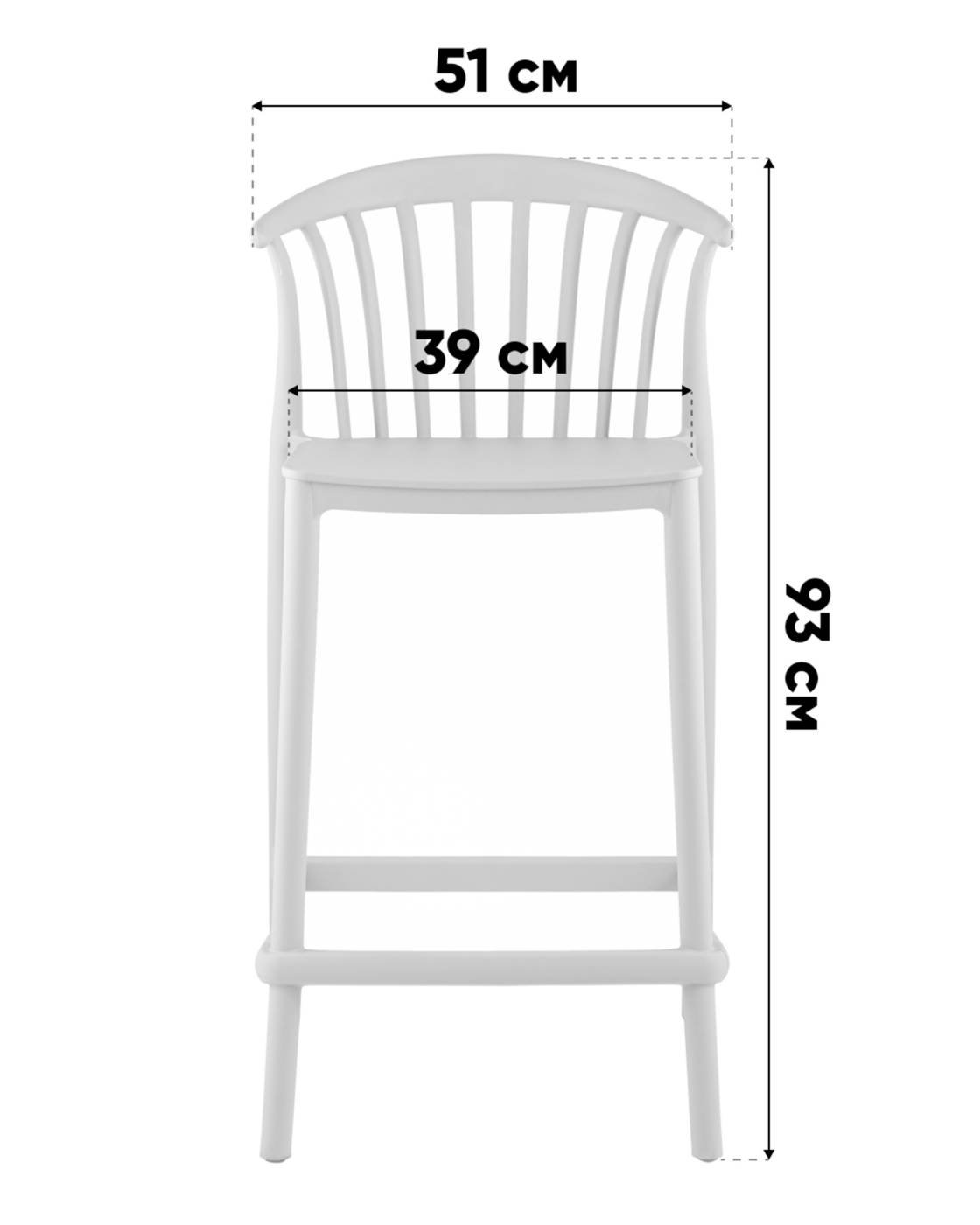 Полубарный стул Stool Group Campo SL-7101 green 70176