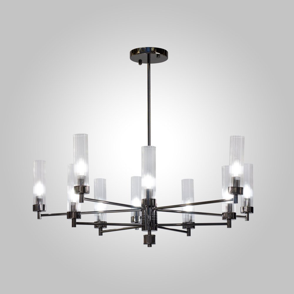 INDIGO SP10 PEARL BLACK Люстра на штанге AM Group INDIGO SP10 PEARL BLACK