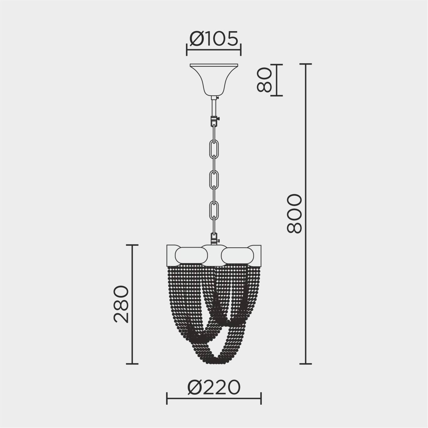 ML.316.1 BS Подвесной светильник ML Modelux ML.316.1 BS