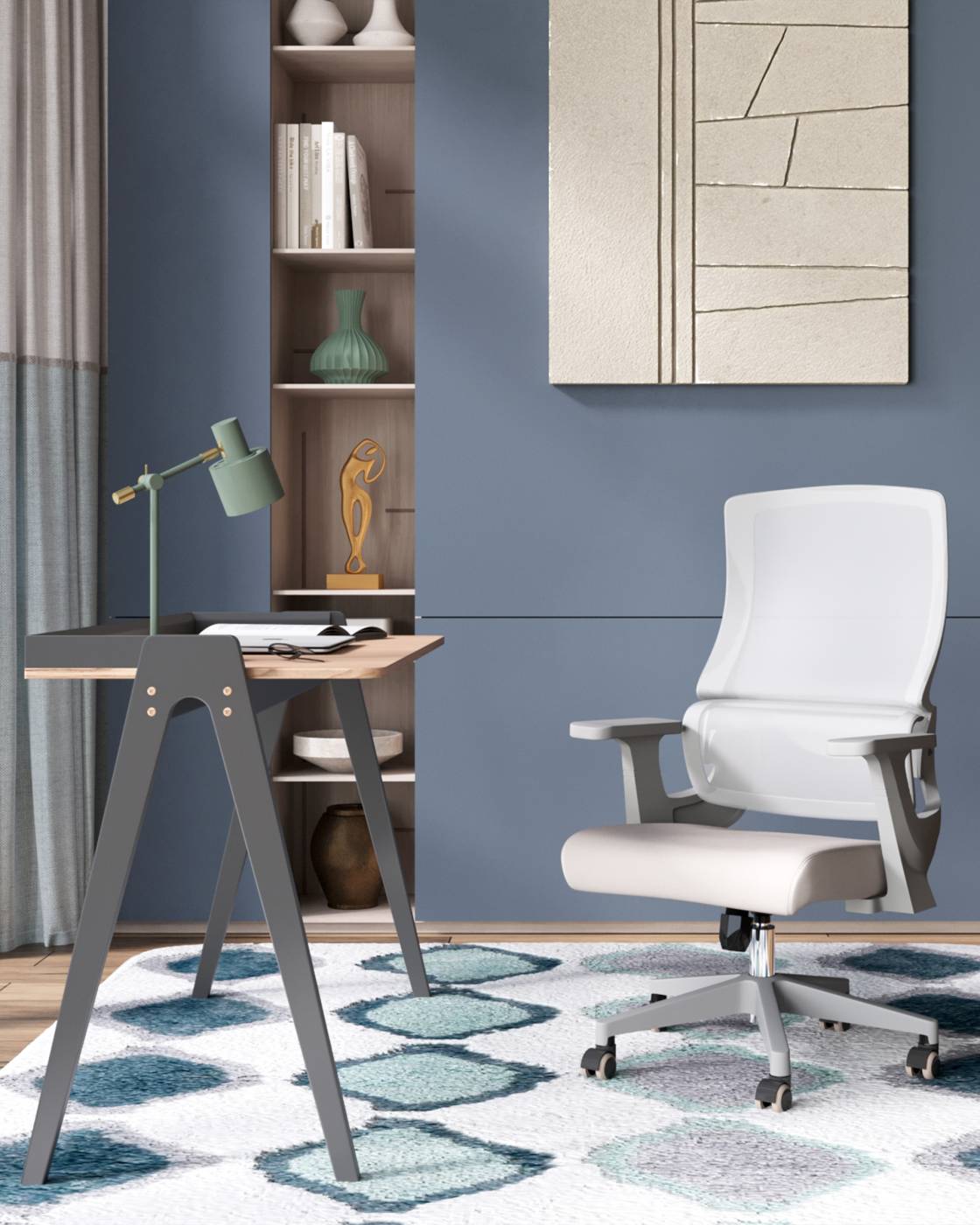 Кресло офисное Stool Group Argo WH-978BG grey