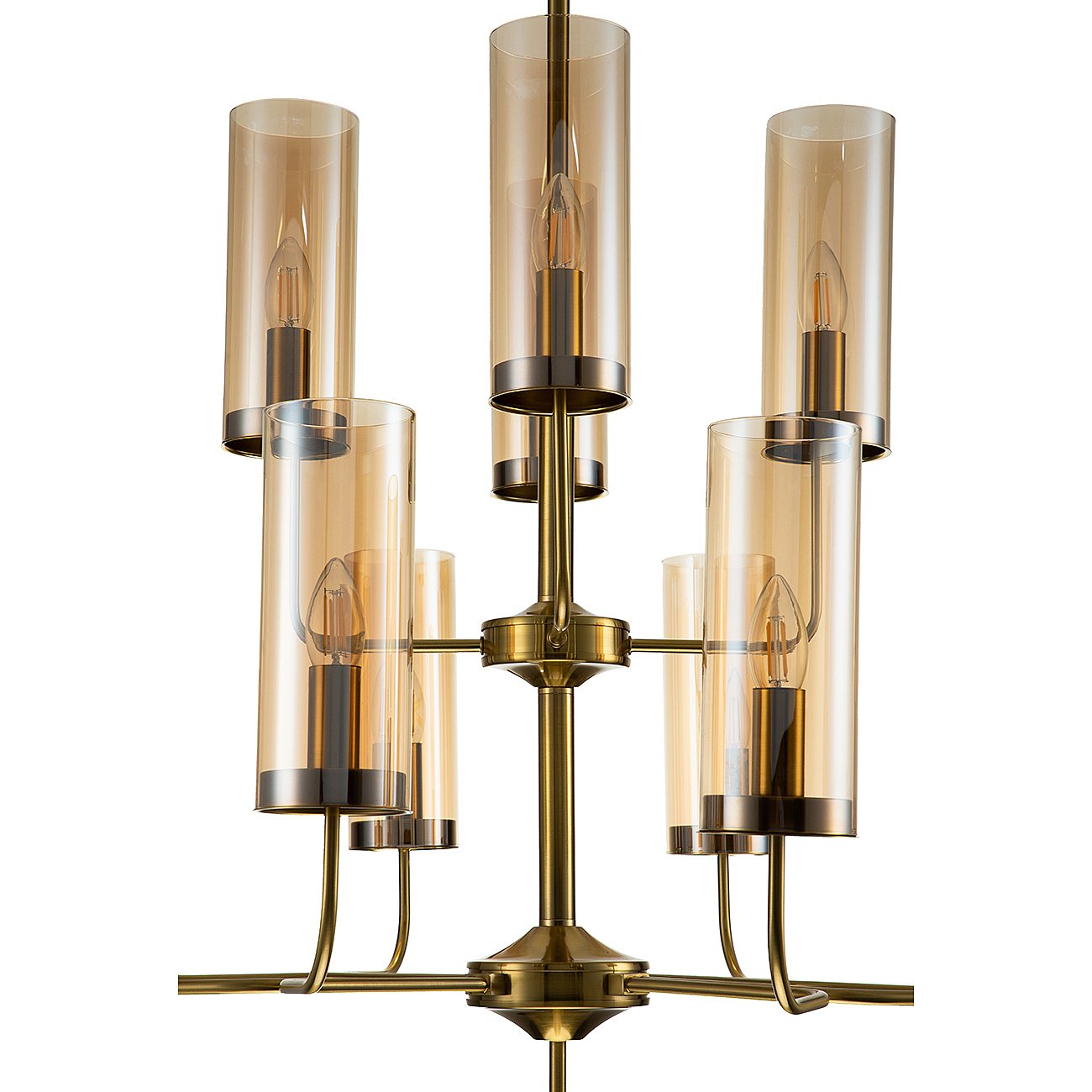 Люстра на штанге Indigo Balletto 13014/12R Brass V000254