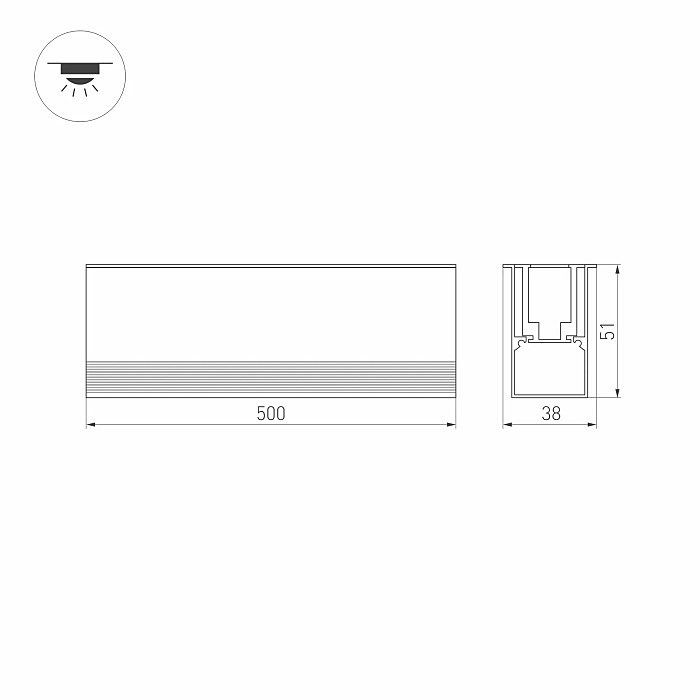 024946(2) Уличный встраиваемый Arlight Lumiline 024946(2)