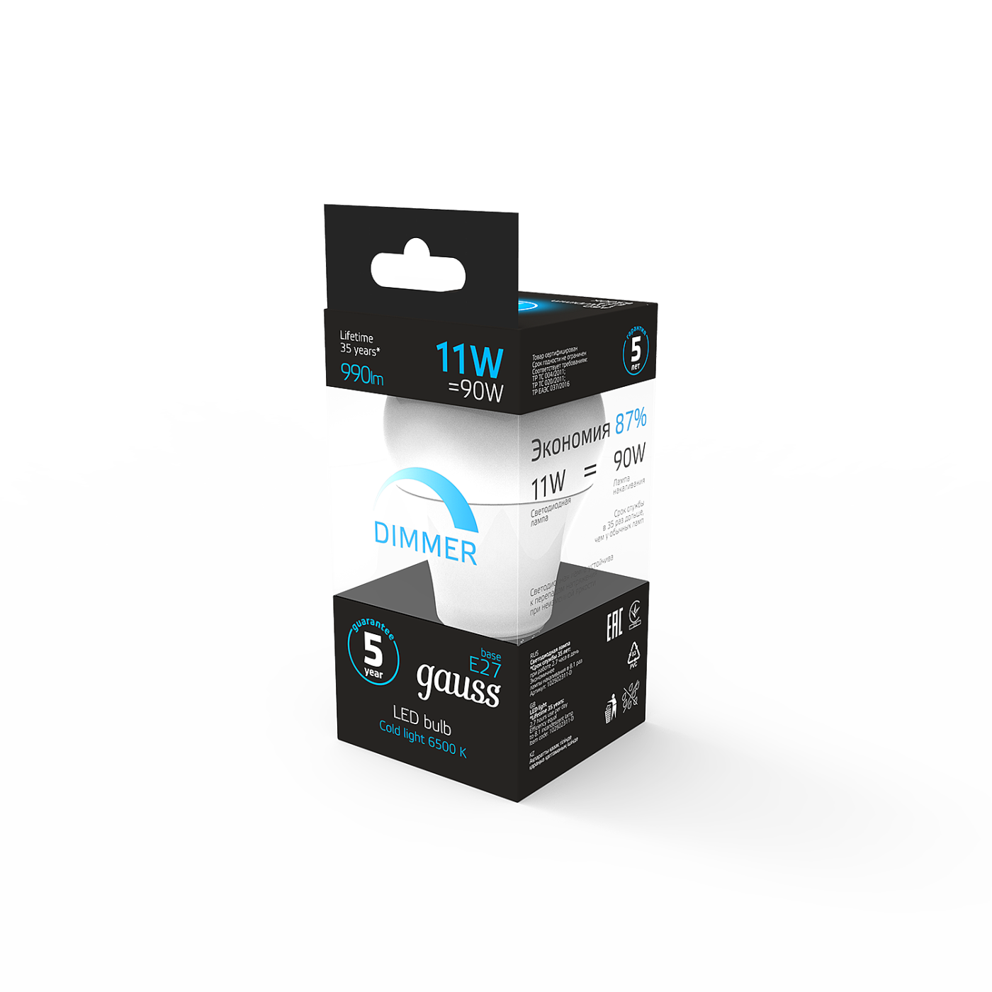 Светодиодная лампа Gauss 102502311-D