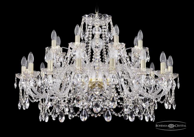 Подвесная хрустальная люстра 1411 Bohemia 1411/16+8/360 G