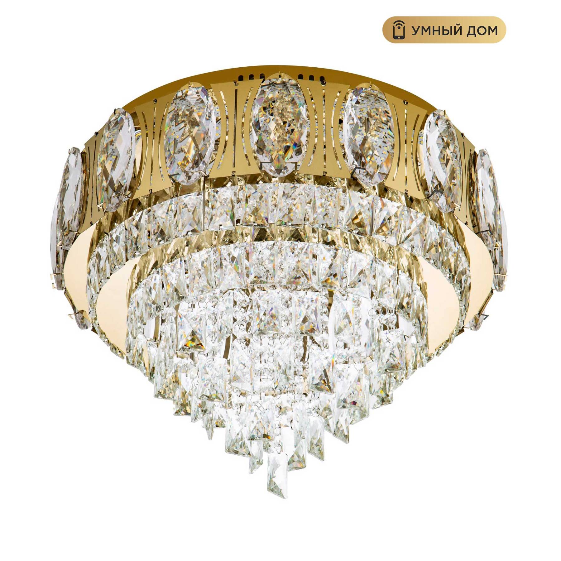 L9438-500 GD с УД Потолочная люстра L LED4U L9438-500 GD с УД