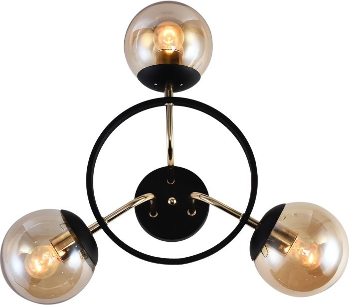 Потолочная люстра 01344-0.3-03 BK+FGD