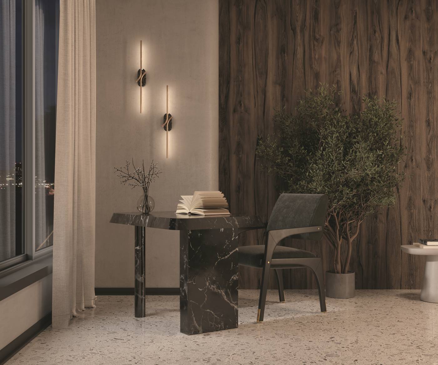 Настенный светильник Maytoni Renaissance MOD256WL-L5BS3K3