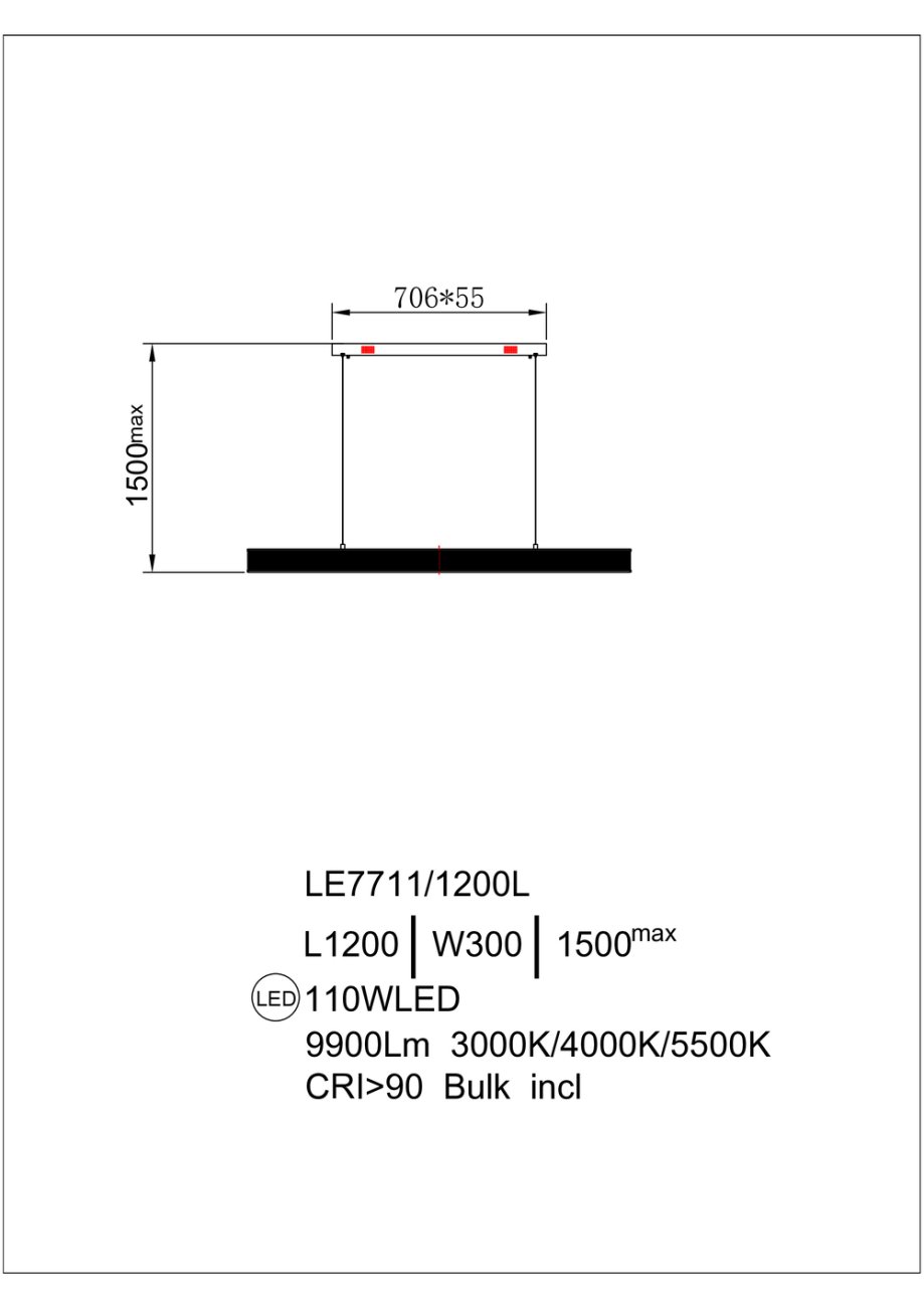 LE7769/1200L Gold Подвесная люстра LEON Lumiere LE7769/1200L Gold