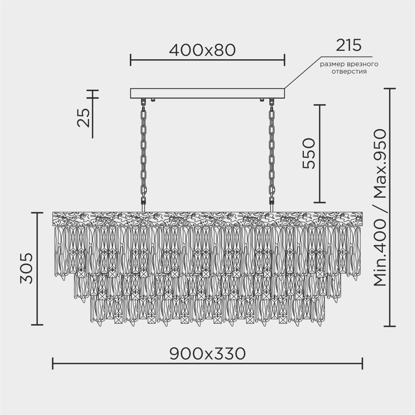 ML.7206.900.300 GD Подвесная люстра ML Modelux ML.7206.900.300 GD