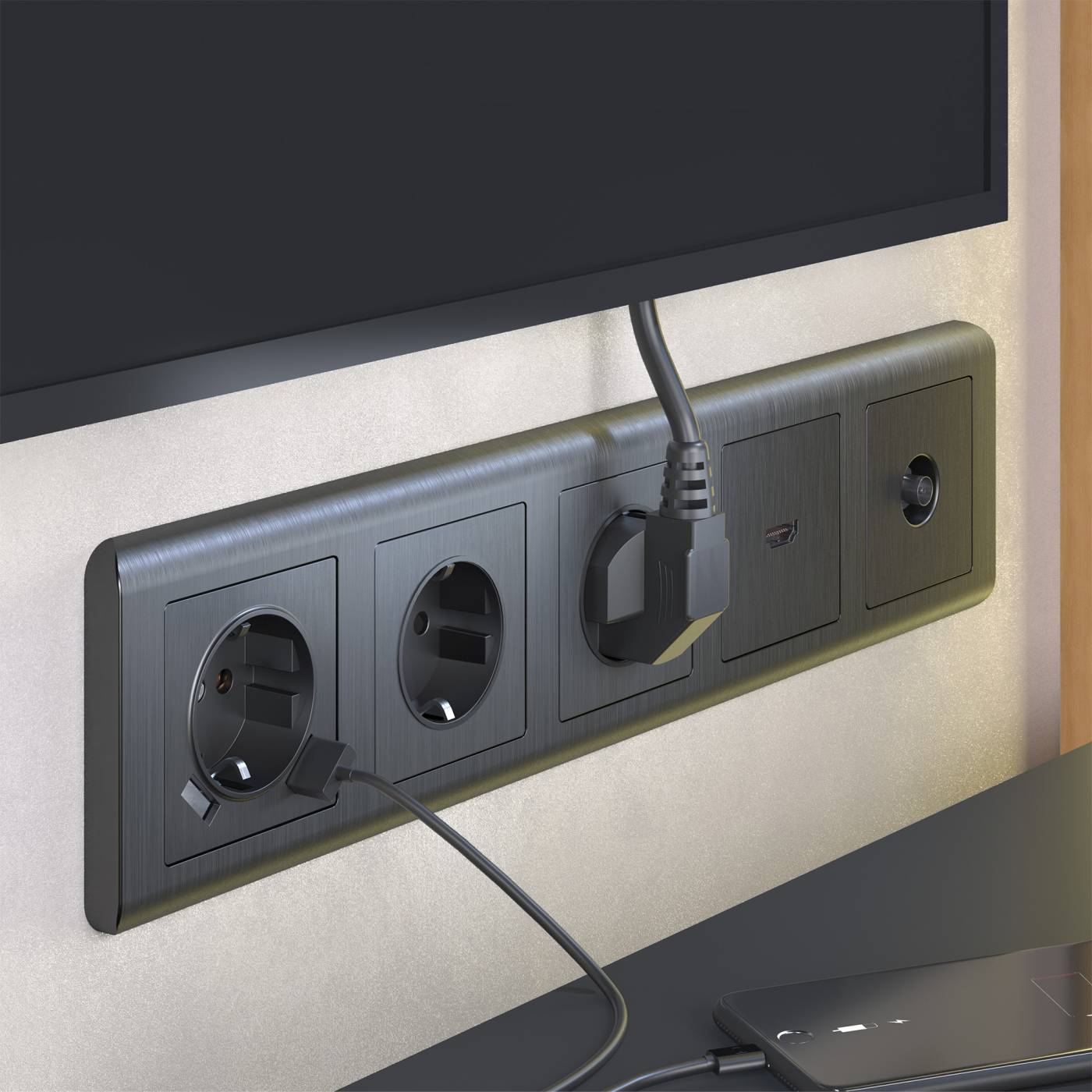 W1179504/ Накладка для розетки USB (графит рифленый) Werkel W1179504/ Накладка для розетки USB (графит рифленый)