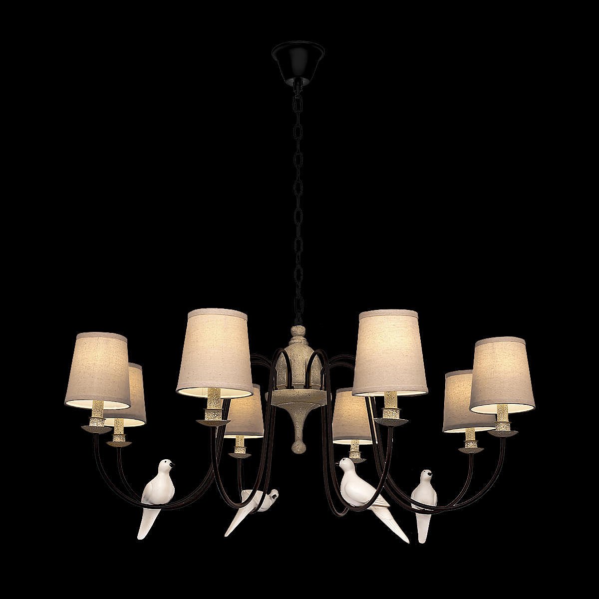 LOFT1029A-8 Люстра с птичками Birds LOFT1029A-8 Loft It
