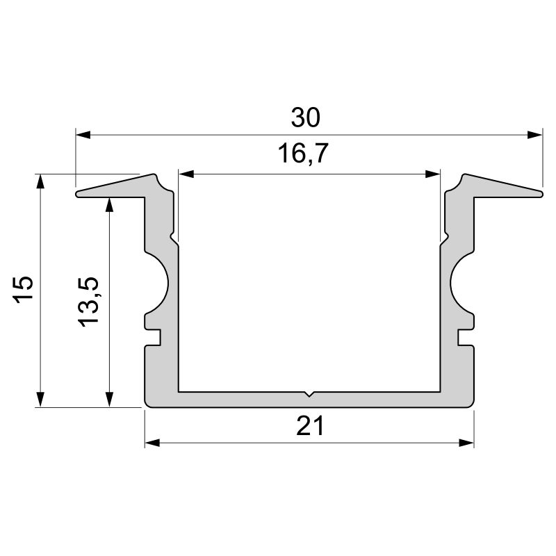 975161 T-Профиль Deko-Light ET-02-15 975161