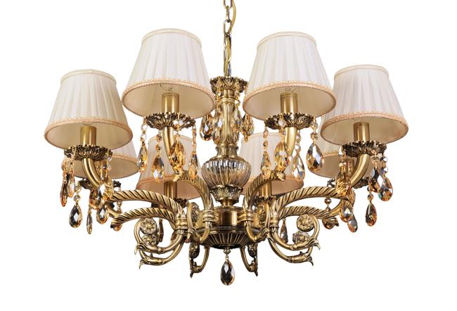 L.8110-8BR CRISTAL-SHADE Подвесная люстра Abrasax Sylvia L.8110-8BR CRISTAL-SHADE