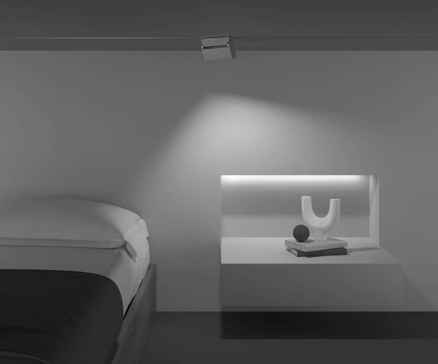 TR077-2-10W3K-W Трековый светильник Maytoni Points Rot Gravity TR077-2-10W3K-W