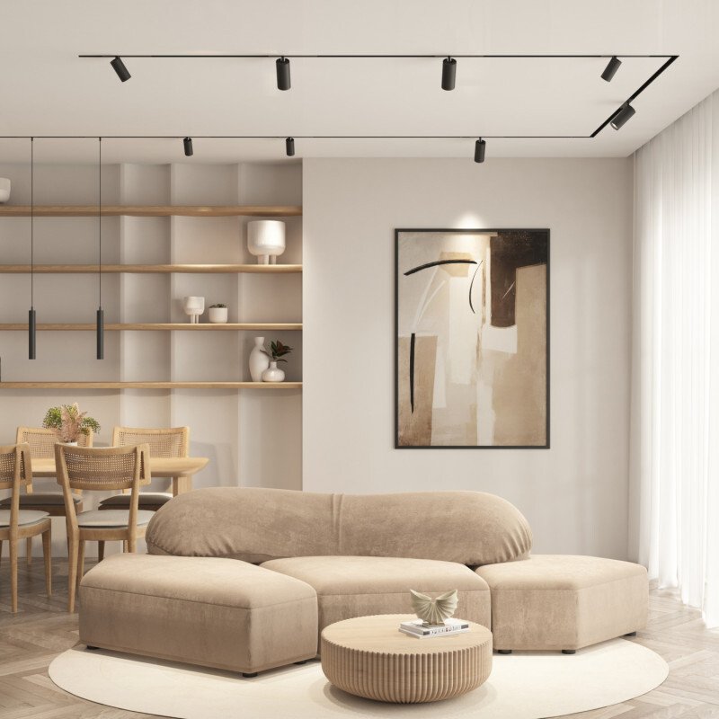 Трековый светильник Denkirs Simple spot DK8210-BK