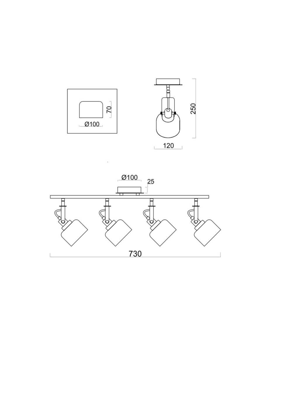 Светильник спот Freya Evette FR5042CW-04B