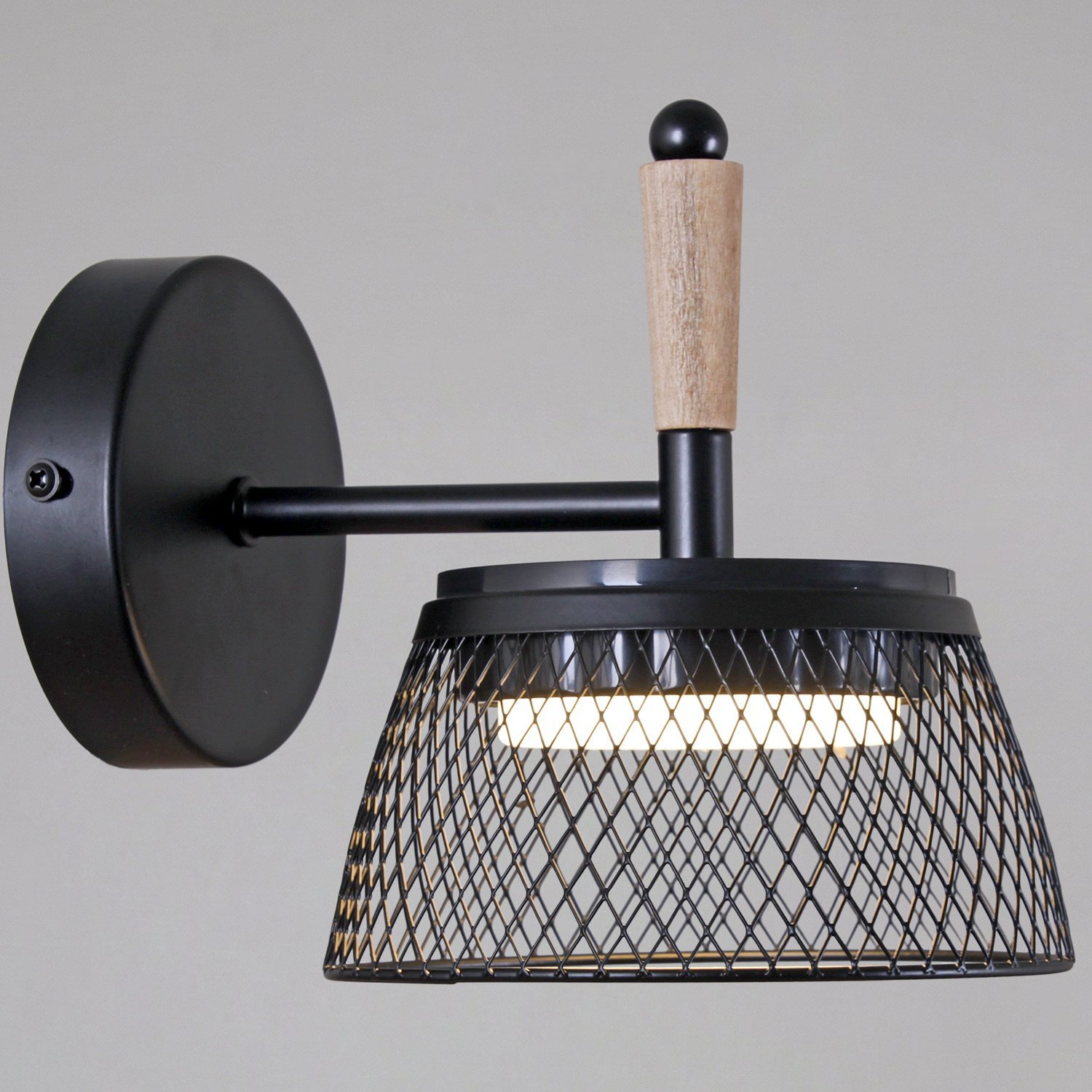 09837-0.2-01 BK+WOOD Бра настенное Reluce 09837-0.2-01 BK+WOOD