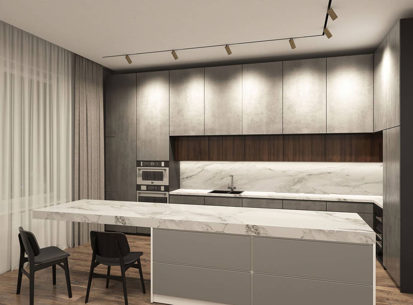 DK8020-BG Трековый светильник Denkirs Smart Spot DK8020-BG