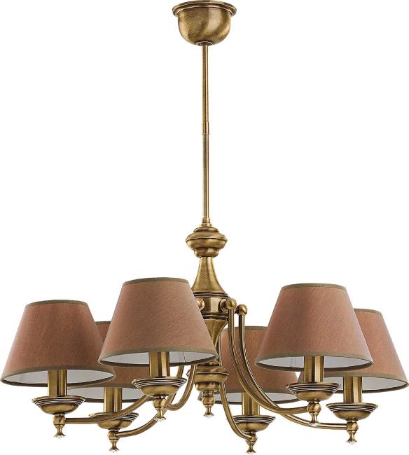 SAN-ZW-6(P/A)CR Люстра на штанге Kutek San Marino Aba?ur SAN-ZW-6(P/A)CR