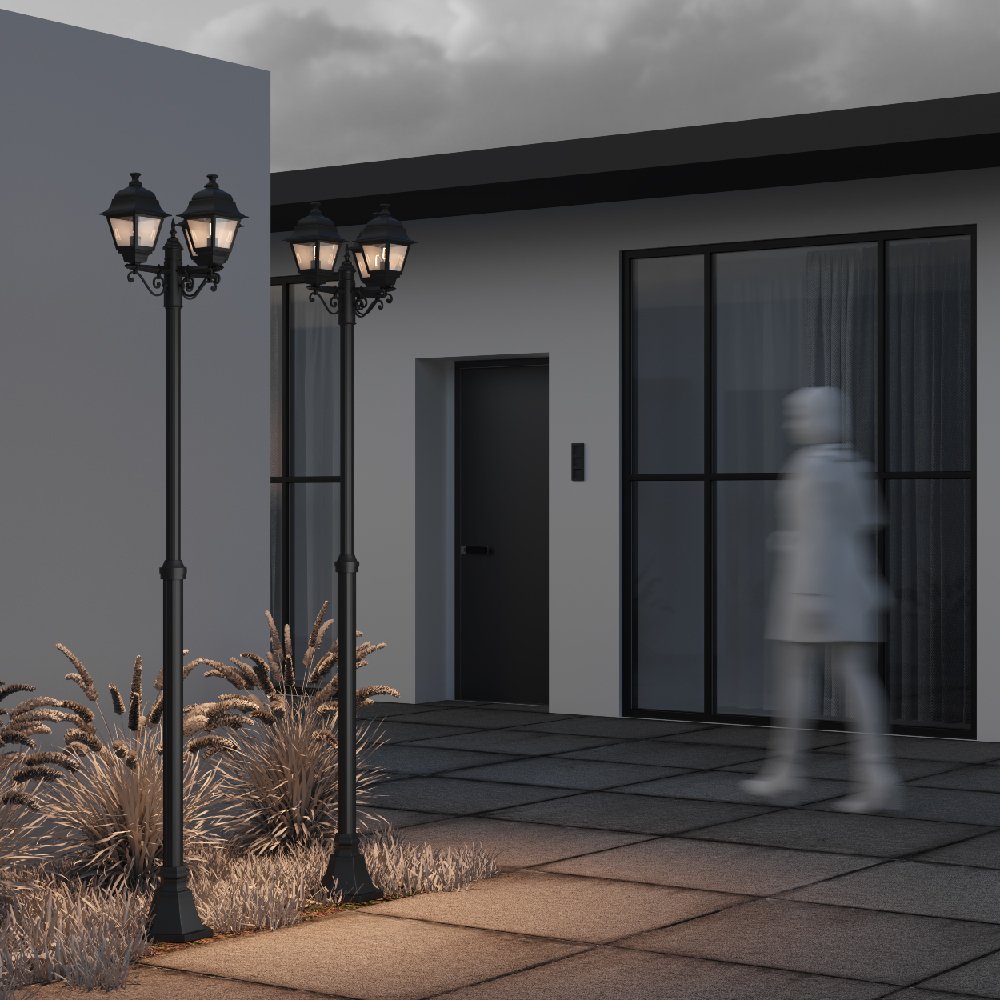 O003FL-03B Столб фонарный уличный Maytoni Abbey Road O003FL-03B