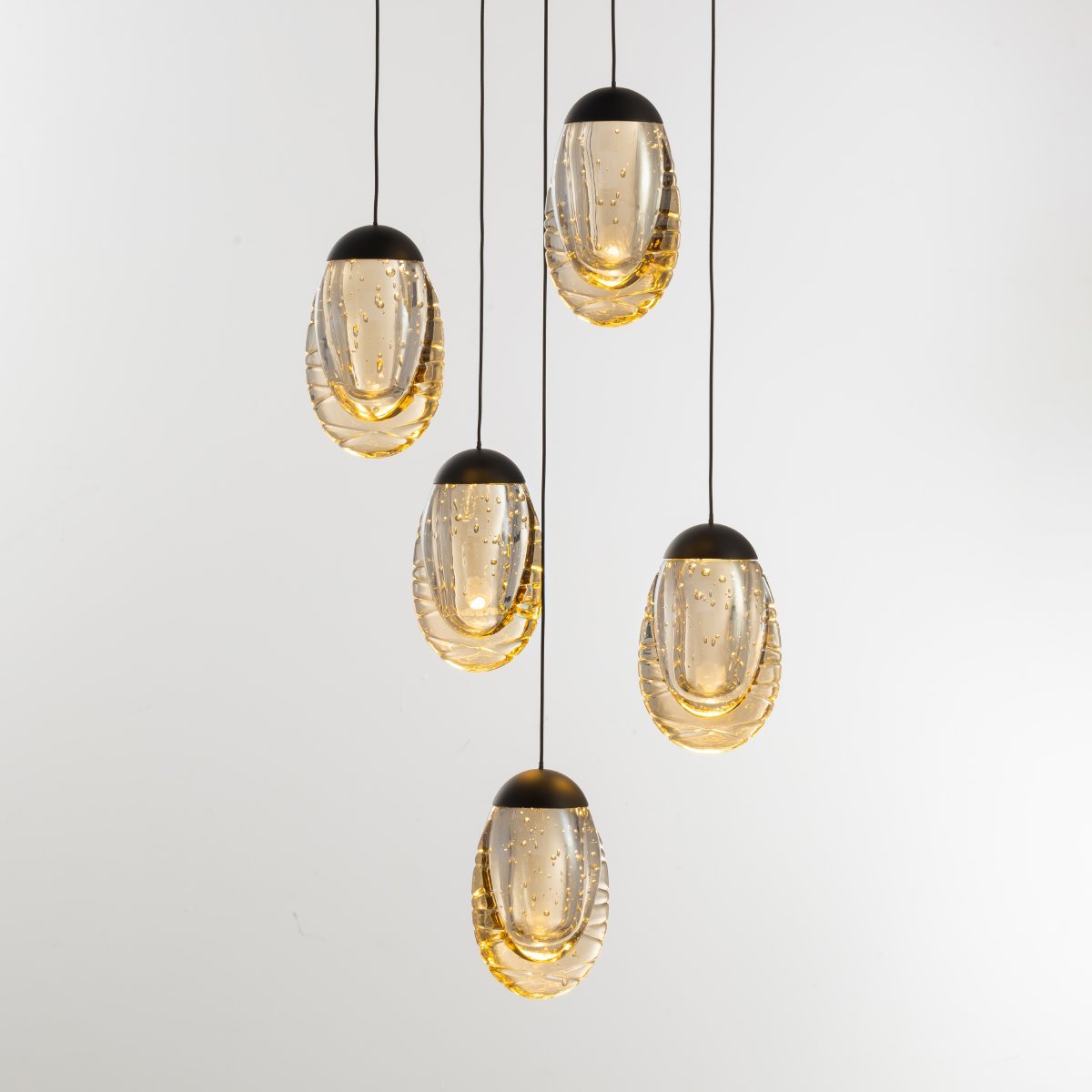MD25090022-5A matt black/champagne Светильник подвесной Delight Collection MD25090022 MD25090022-5A matt black/champagne