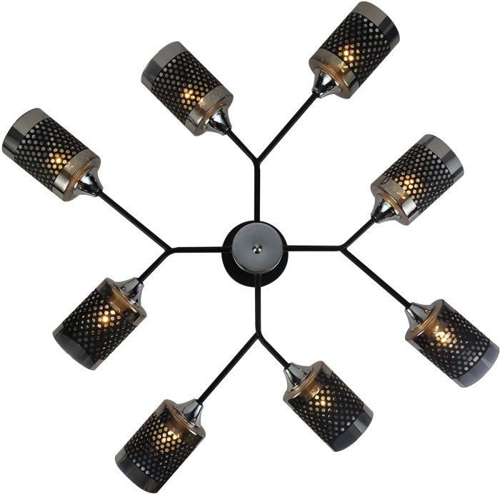 Потолочная люстра 01405-3.3-08B BK+CR