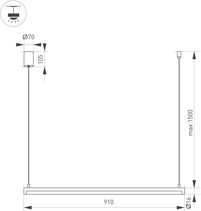 Светильник подвесной Arlight Umbra 036941(1)