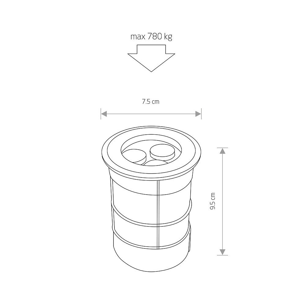 Уличный встраиваемый Nowodvorski Picco Led 9104