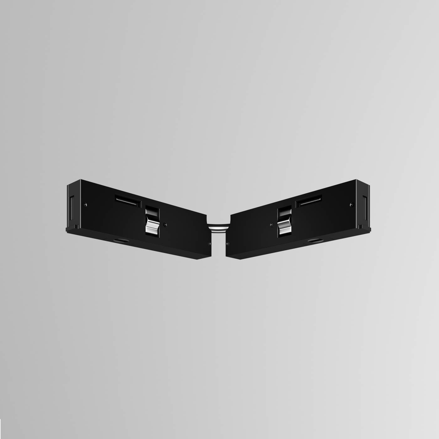 Коннектор питания угловой 3см Maytoni Accessories for tracks Levity TRA184CPC-1B-3