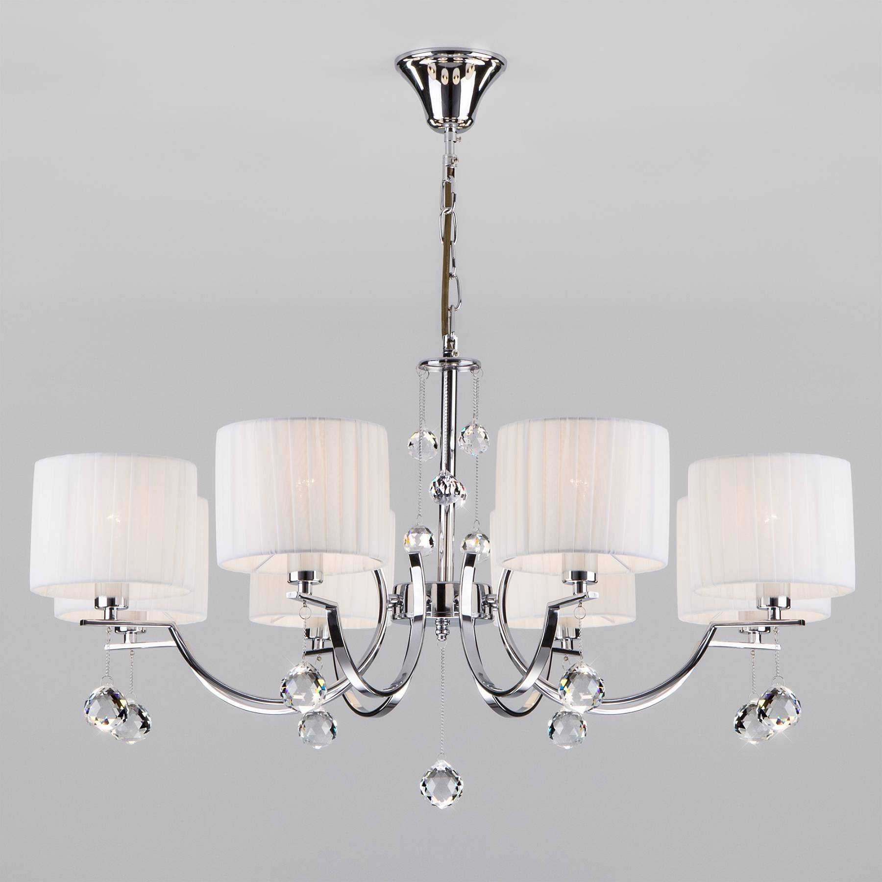 60095/8 хром Подвесная люстра Eurosvet Napoli 60095/8 хром
