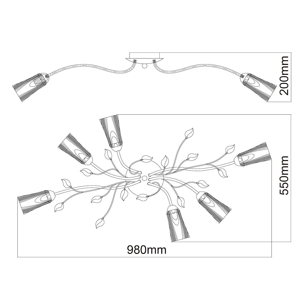 Потолочная люстра MW Light Восторг 242015306