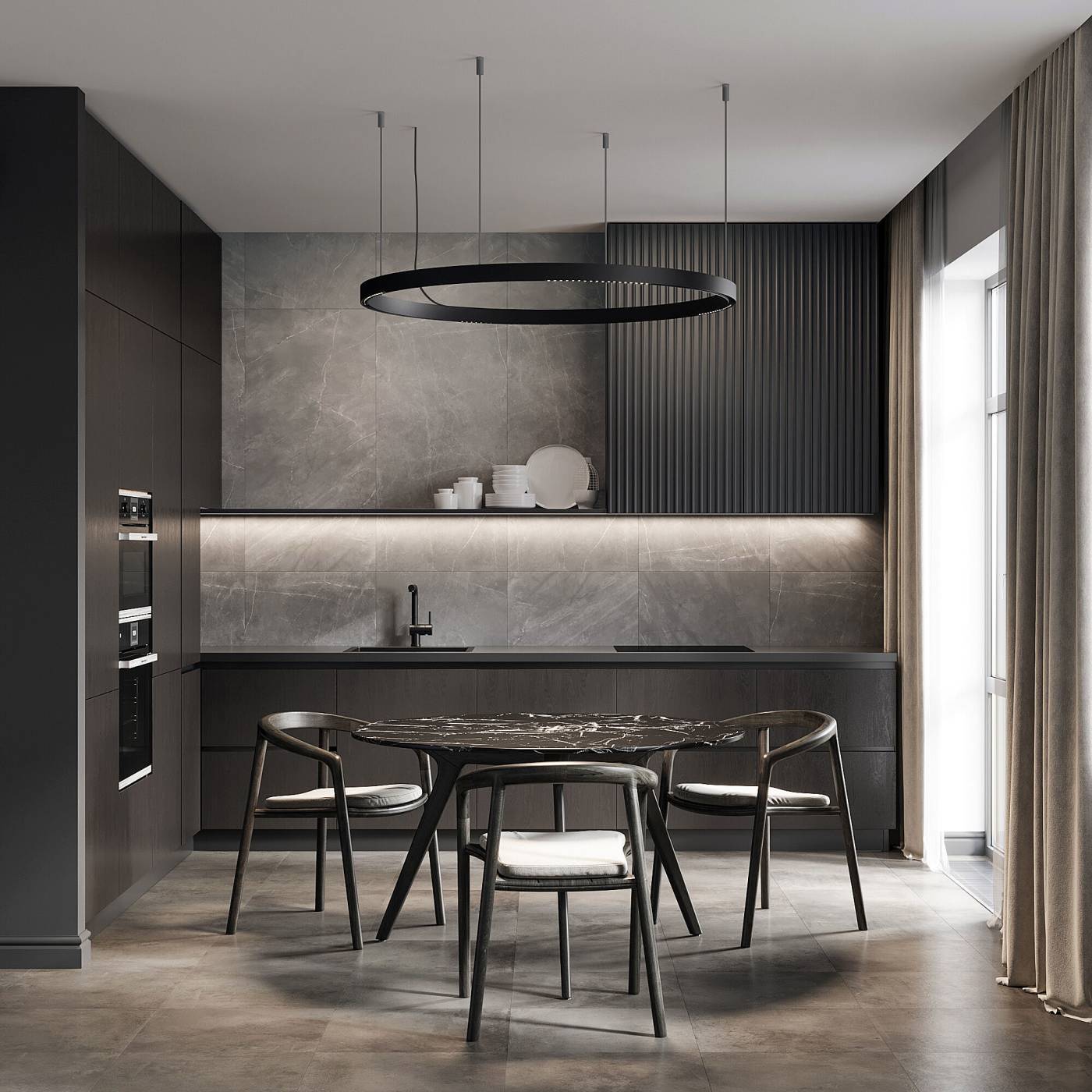 Трековый светильник Elektrostandard Slim Magnetic Slim Magnetic Трековый светильник 12W 4200K Intenso (чёрный) (?1200мм) 85186/01