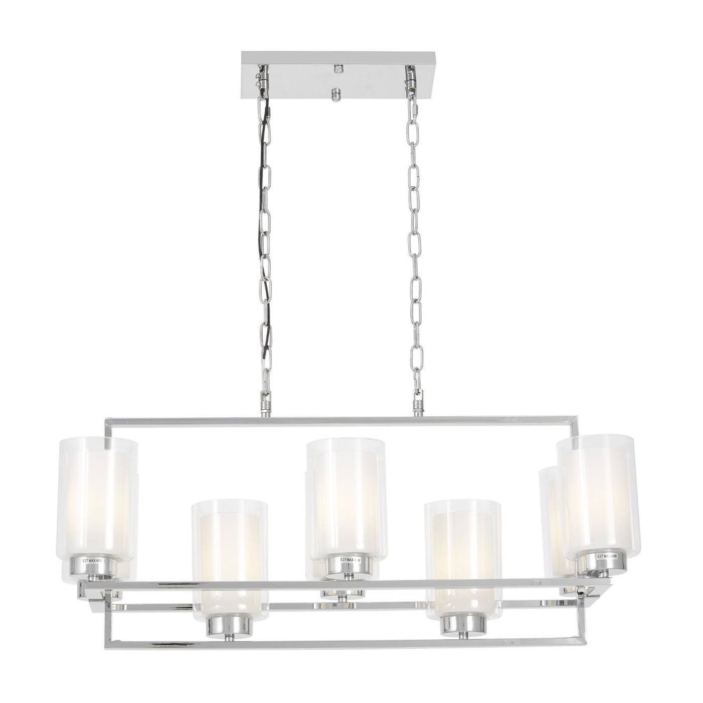 LDP 1239-8 CHR Подвесная люстра Lumina Deco Lino LDP 1239-8 CHR